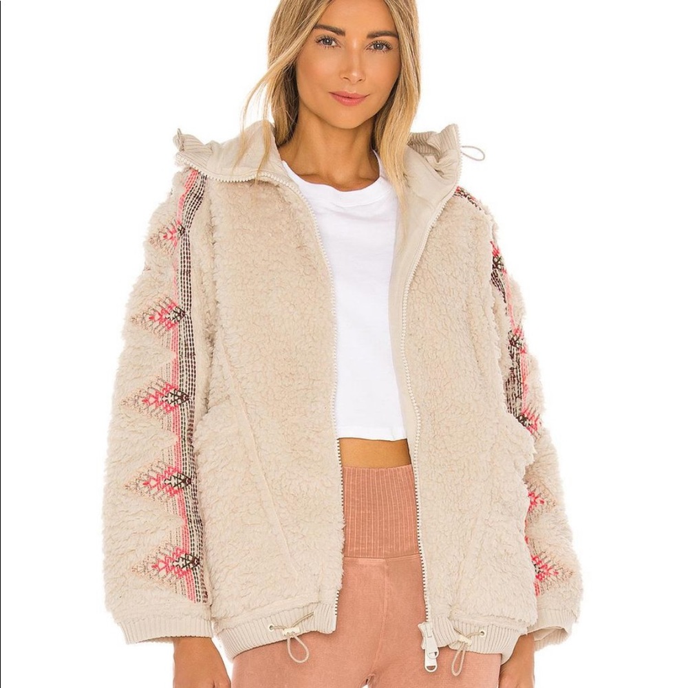 Free People White X Fp Movement Lodge Livin Jacket